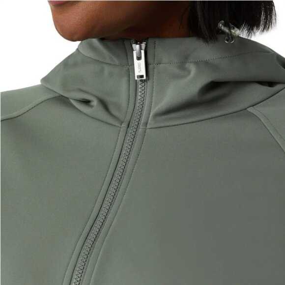 32 Degrees Heat Size XS Womens Green Full-Zip Hoodie Jacket Softshell a1683 - Picture 5 of 10